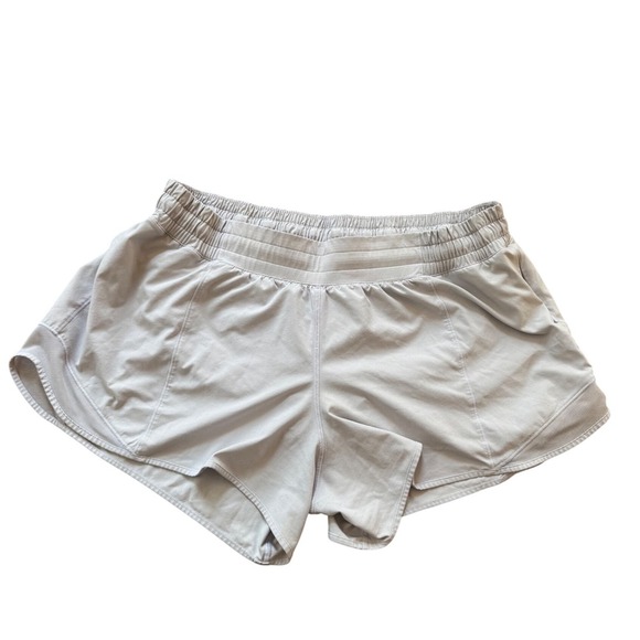 lululemon athletica Pants - Lululemon Womens Gray Running Shorts Size 14 Athletic Gym Workout
